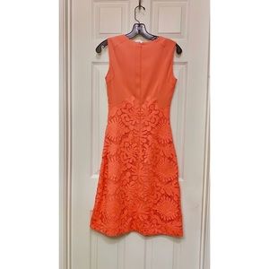 reiss orange lace dress